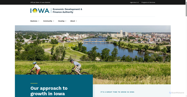 Security scan screenshot of https://opportunityiowa.gov/