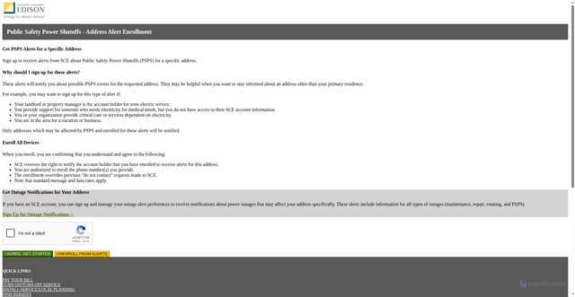 Security scan screenshot of https://www.scepsps.com/