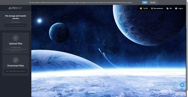 Security scan screenshot of https://fex.net