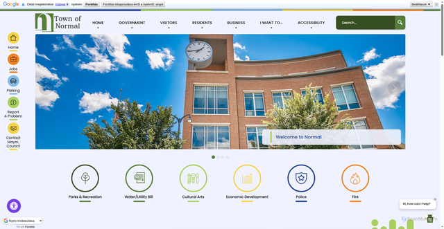 Security scan screenshot of https://www.normalil.gov/