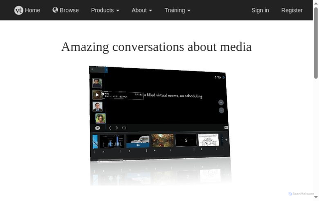 Security scan screenshot of https://voicethread.com/