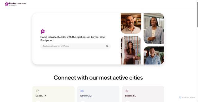 Security scan screenshot of https://www.brokernearme.com/