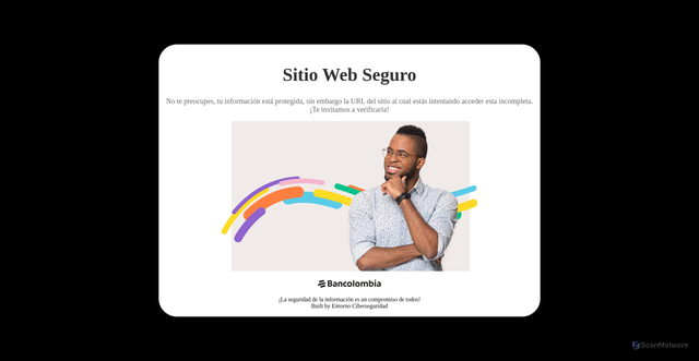 Security scan screenshot of https://super-app-p-services.apps.bancolombia.com