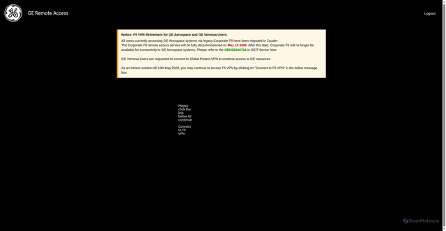 Security scan screenshot of https://ras.connectge.com
