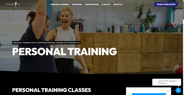 Security scan screenshot of https://www.pittsburghfit.com/programs/personal-training