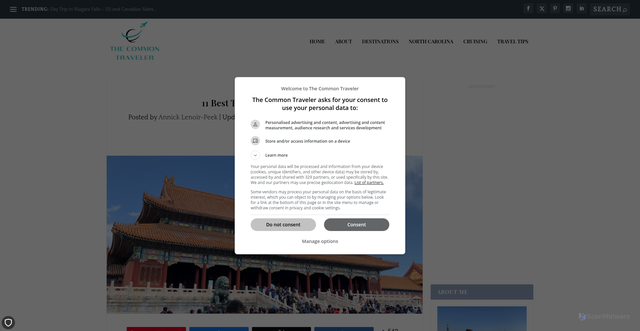 Security scan screenshot of https://www.thecommontraveler.net/11-best-things-to-do-in-beijing/