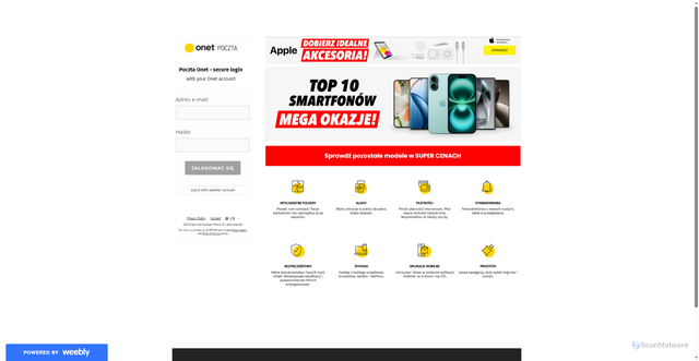 Security scan screenshot of https://c2324411.weebly.com/