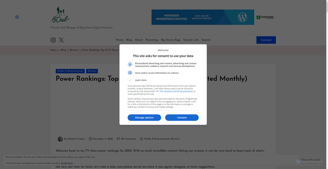 Security scan screenshot of https://likeadad.net/power-rankings-top-10-tv-shows-of-2025-updated-monthly/