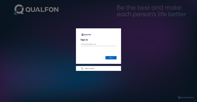 Security scan screenshot of https://qualfon.wavity.com