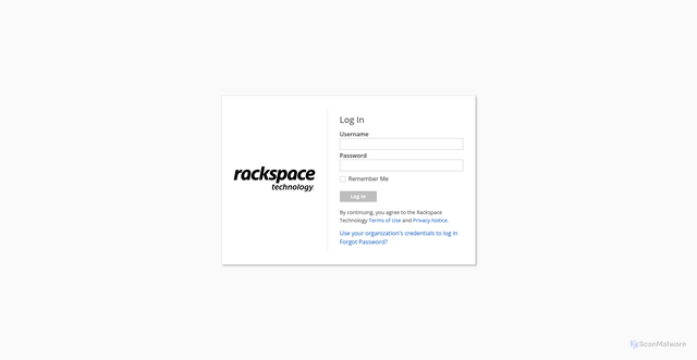 Security scan screenshot of https://mycloud.rackspace.com