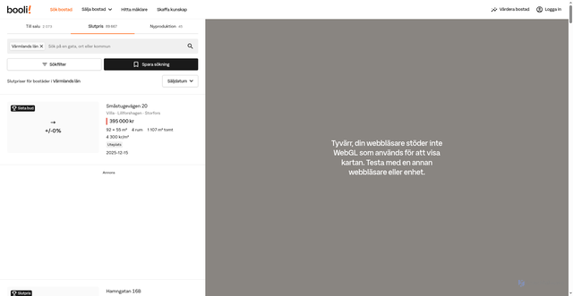 Security scan screenshot of https://www.booli.se/sok/slutpriser?areaIds=390?utm_source=V%C3%A4rmlands+l%C3%A4n&utm_medium=email&utm_campaign=statistikmail