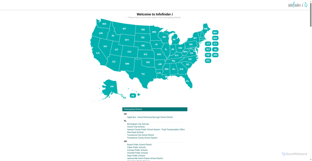 Security scan screenshot of https://infofinderi.com