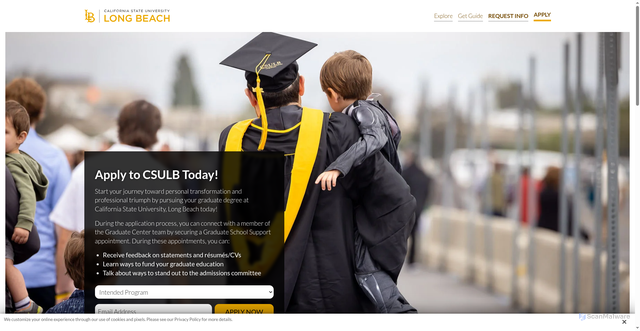 Security scan screenshot of https://go.gradprograms.csulb.edu