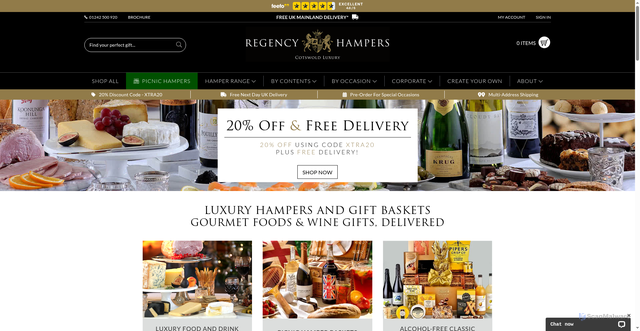 Security scan screenshot of https://www.regencyhampers.com