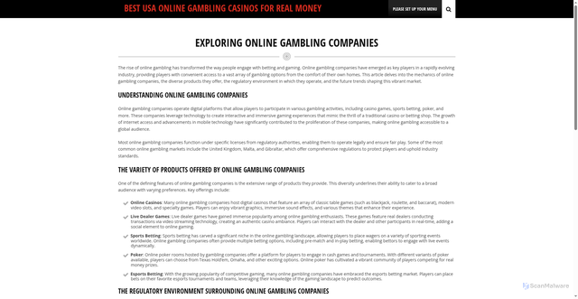 Security scan screenshot of https://onlinegamblingguide.us/exploring-online-gambling-companies/