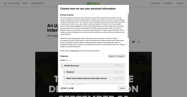 Security scan screenshot of https://www.tennischannel.com/en-us/livestream/kenin-sofia-zakharova-anastasia/2007412/