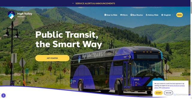 Security scan screenshot of https://www.hvtutah.gov/