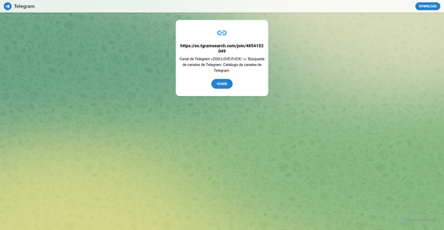 Security scan screenshot of https://t.me/share/url?url=https%3A%2F%2Fes.tgramsearch.com%2Fjoin%2F4854152049&text=Canal%20de%20Telegram%20%C2%ABZOO%F0%9F%90%B6LOVE%E2%9D%A4%EF%B8%8FFUCK%F0%9F%8D%8C%20%F0%9F%94%9E%C2%BB.%20B%C3%BAsqueda%20de%20canales%20de%20Telegram.%20Cat%C3%A1logo%20de%20canales%20de%20Telegram.&utm_source=share2