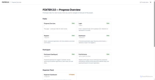 Security scan screenshot of https://foxter-2-0.pages.dev/