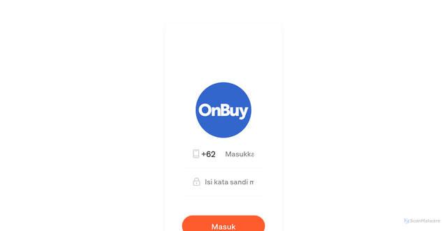 Security scan screenshot of http://onbuy6989.com/