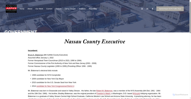 Security scan screenshot of https://www.ujpli.org/nassau-co-executive