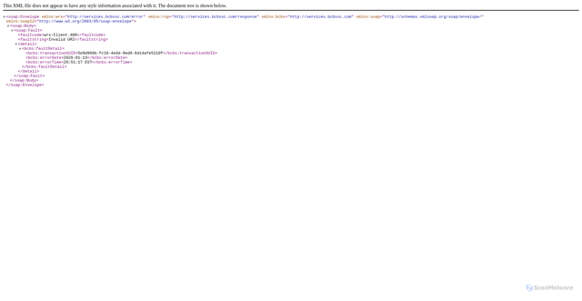 Security scan screenshot of https://api.palmettogba.com