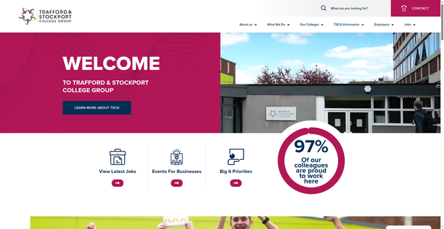 Security scan screenshot of https://tscg.ac.uk/
