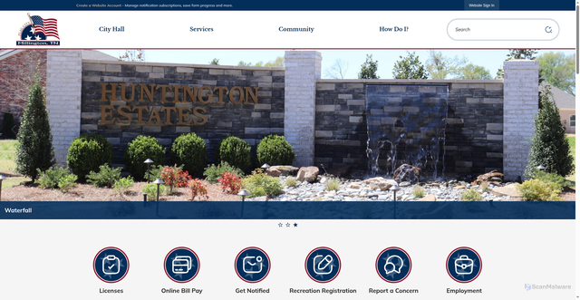 Security scan screenshot of https://millingtontn.gov/