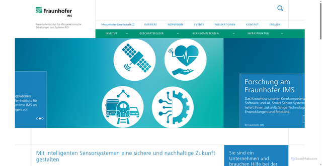 Security scan screenshot of https://www.ims.fraunhofer.de/