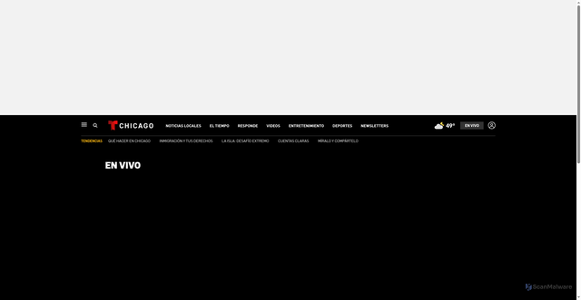 Security scan screenshot of https://www.telemundochicago.com/en-vivo/