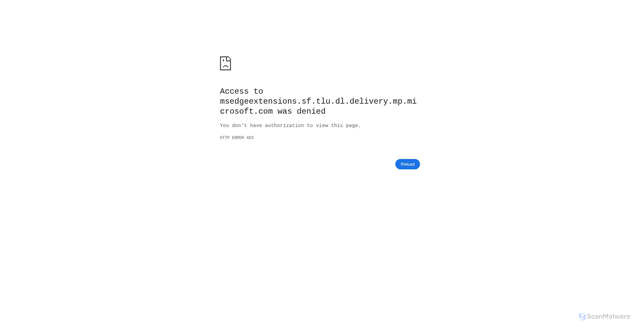 Security scan screenshot of https://msedgeextensions.sf.tlu.dl.delivery.mp.microsoft.com