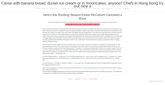Security scan screenshot of https://mggburnsblog-rcr7wuwi6l.edgeone.app/19974-heres-the-exciting-reason-parker-mccollum-canceled-a-show.html