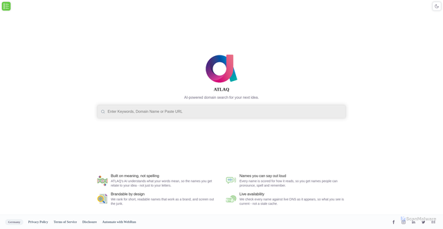 Security scan screenshot of https://atlaq.com