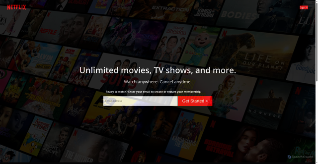 Security scan screenshot of https://net-flix-clone-unarine.netlify.app/