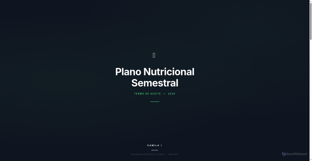 Security scan screenshot of https://contratonutricamilasousa.pages.dev/
