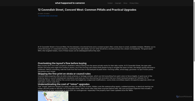 Security scan screenshot of https://newdizaynartblog-dp8oxpvgw1xl.edgeone.app/12-cavendish-street-concord-west.html