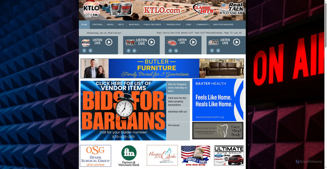 Security scan screenshot of https://ktlo.com