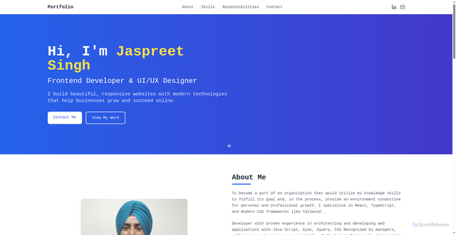 Security scan screenshot of https://portfolio-4ei.pages.dev/