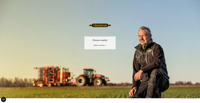 Security scan screenshot of https://collection.vaderstad.com