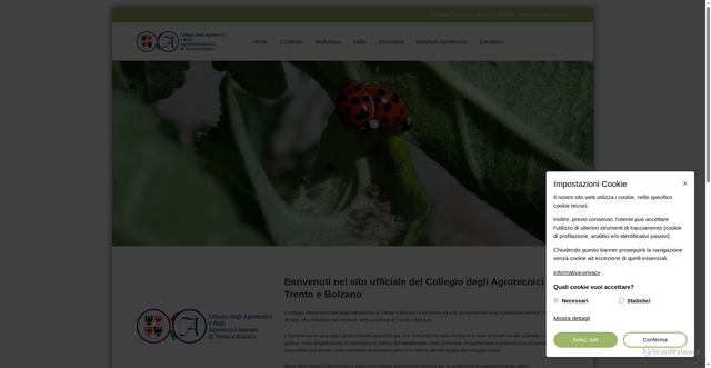 Security scan screenshot of https://www.agrotecnici.taa.it