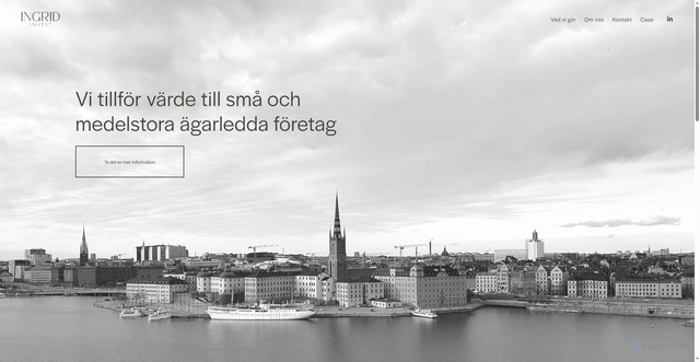 Security scan screenshot of https://ingridinvest.se