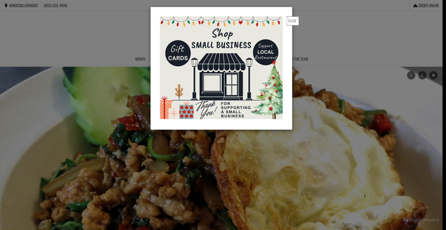 Security scan screenshot of https://www.tinythairestaurant.net/