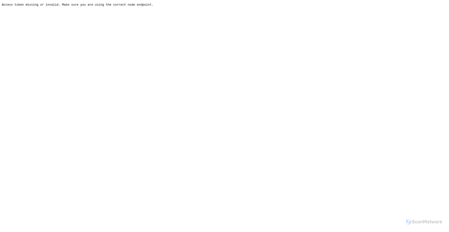 Security scan screenshot of https://polygon-amoy.core.chainstack.com