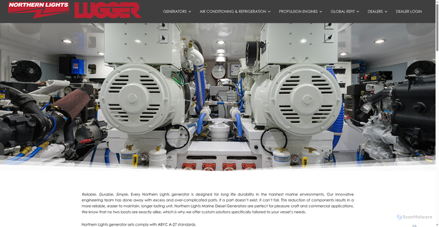 Security scan screenshot of https://www.northern-lights.com/