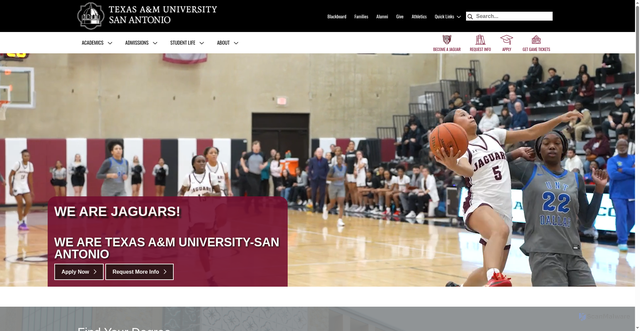 Security scan screenshot of https://www.tamusa.edu