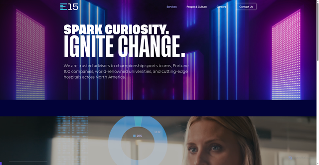 Security scan screenshot of https://www.e15group.com/