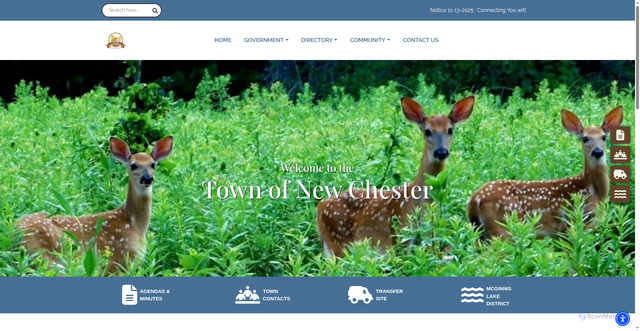 Security scan screenshot of https://newchester.gov/