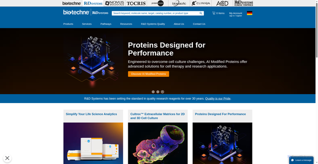 Security scan screenshot of https://www.rndsystems.com/