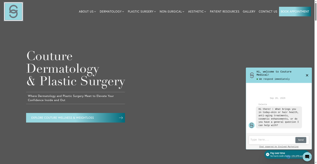 Security scan screenshot of https://couturemedical.com/