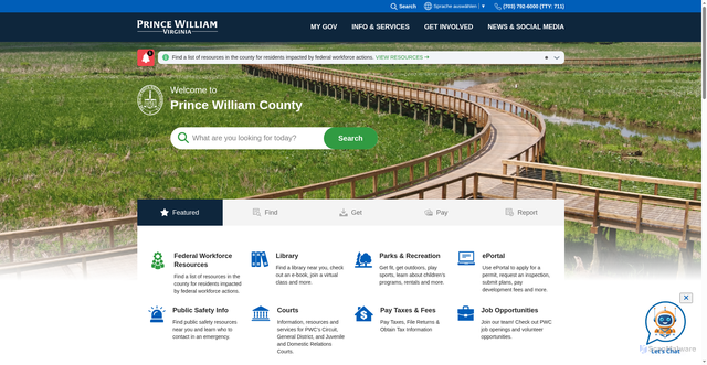 Security scan screenshot of https://pwcva.gov/